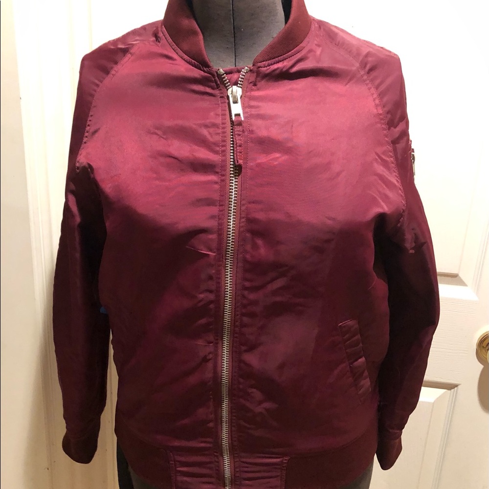 Silence And Noise Cranberry Jacket In Size M - image 1